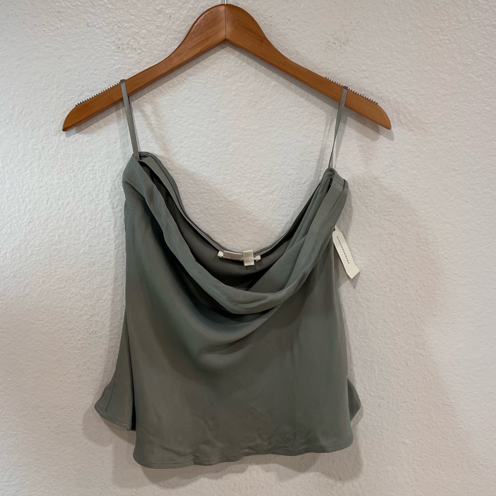 NWT Anthropologie Olive Color Cami Top